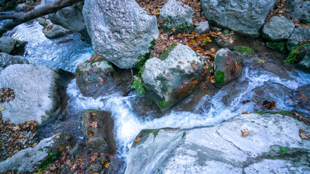 Sonbahar renkleri Beydağları'ndaki dere yataklarında farklı güzel 14