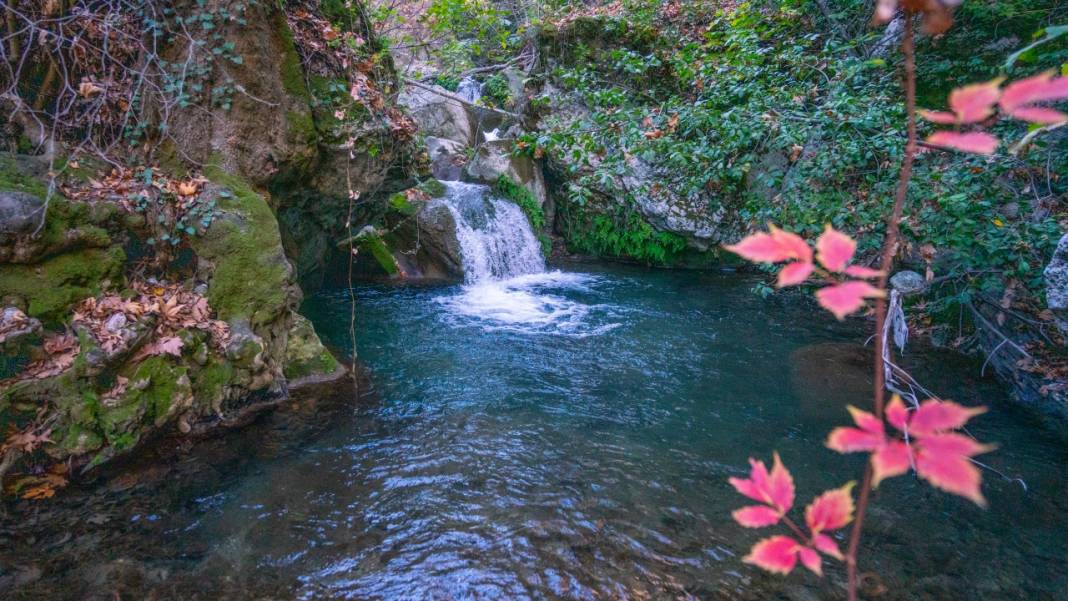 Sonbahar renkleri Beydağları'ndaki dere yataklarında farklı güzel 8