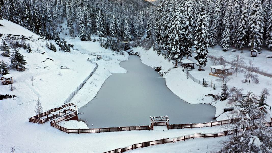 Deresökü Orman Parkı ve beyaz rahmet kar 1