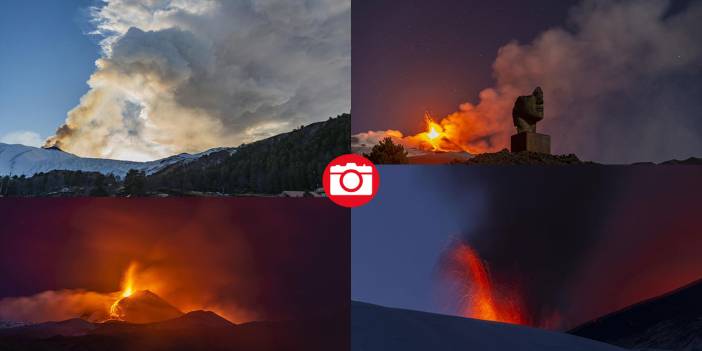 İtalya'daki Etna Yanardağı’nın volkanik faaliyeti devam ediyor