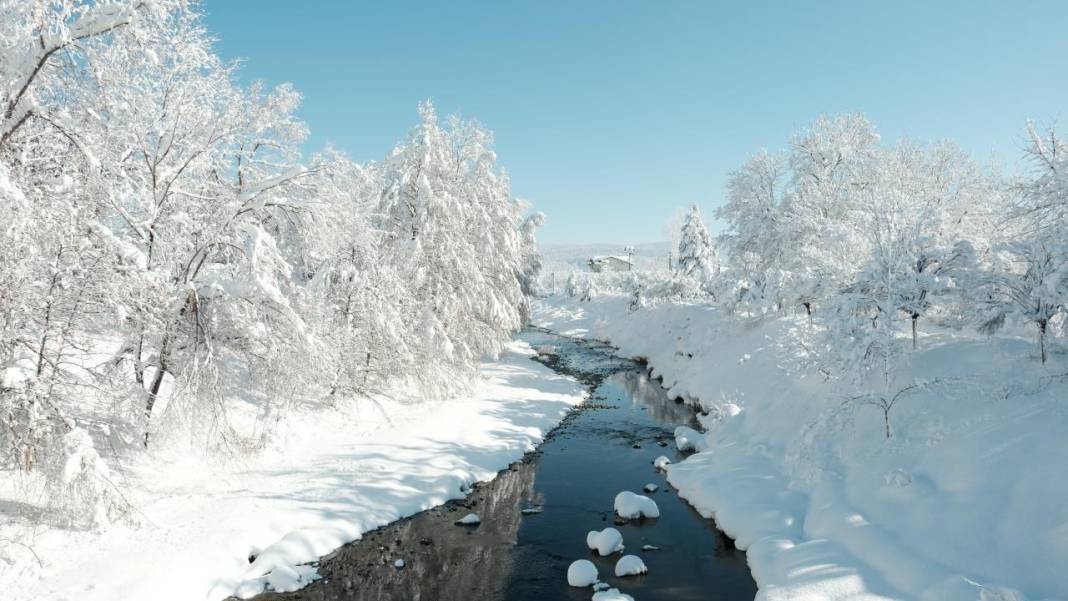 Yurdun çeşitli bölgelerinden kar manzaraları 1