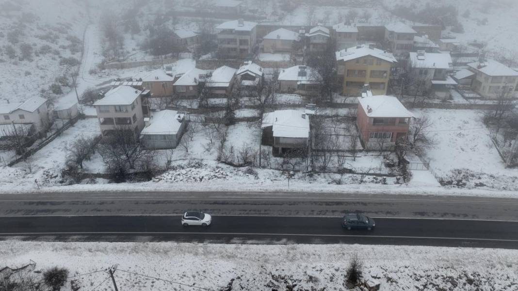 Yurdun çeşitli bölgelerinden kar manzaraları 4