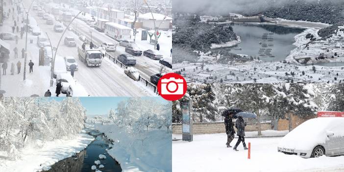 Yurdun çeşitli bölgelerinden kar manzaraları