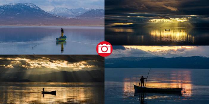 Beyşehir Gölü’nde gün batımı