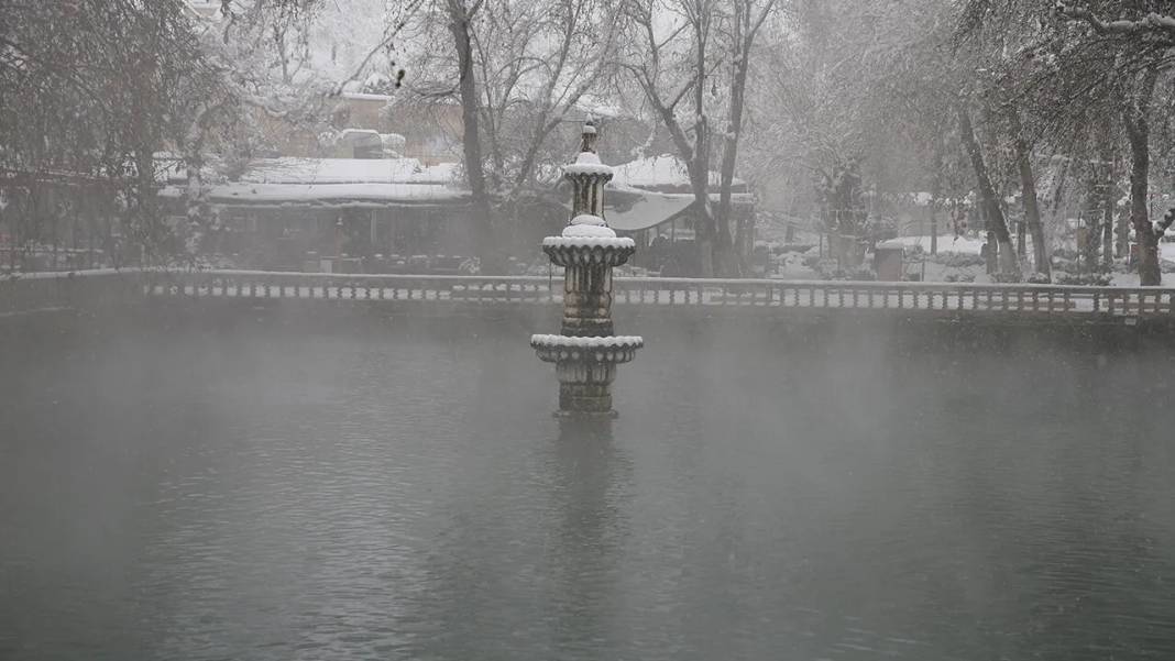 Balıklıgöl’de nadir görülen, 'beyaz rahmet kar' manzaraları 3