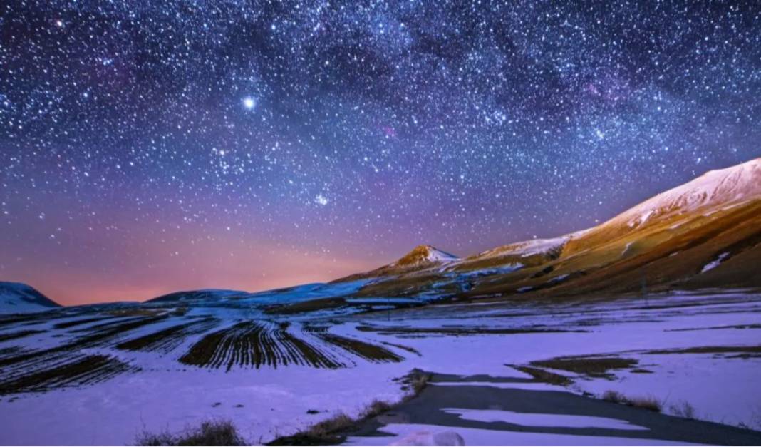 Bitlis'te kış manzarası: Kar, gece ve yıldızlar! 4