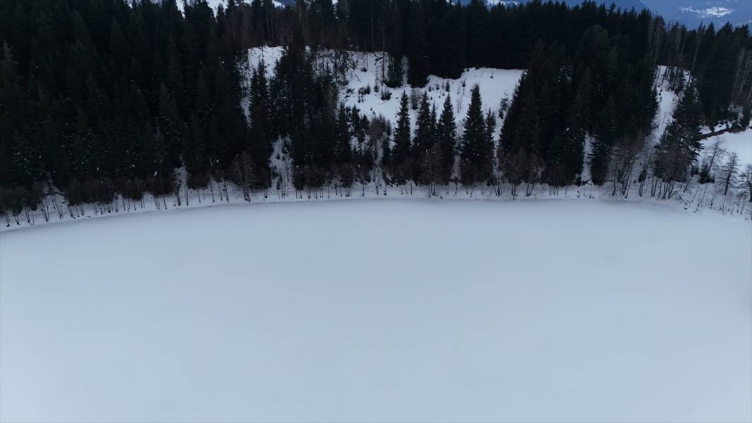 Şavşat'ın Karagöl'ü buz tuttu 4