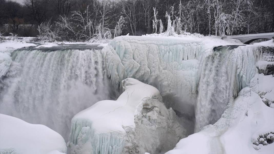 Niagara Şelalesi kısmen dondu 13