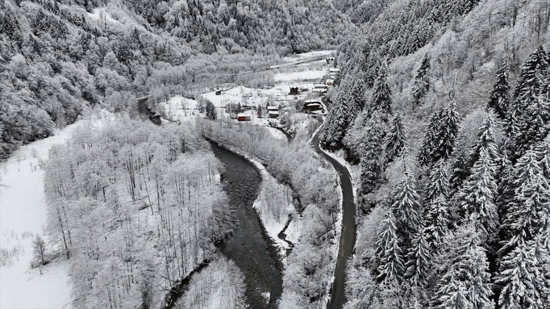 Zil Kale ve Ayder Yaylası beyaz rahmetle kaplandı 6