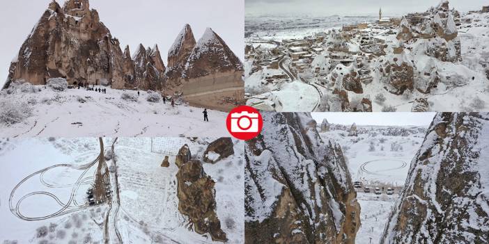 Karla kaplanan Kapadokya