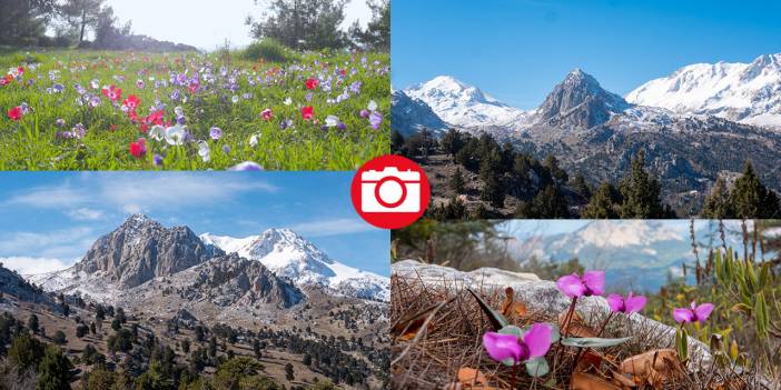 Beydağları'nın bir yanı kış, bir yanı ilkbahar