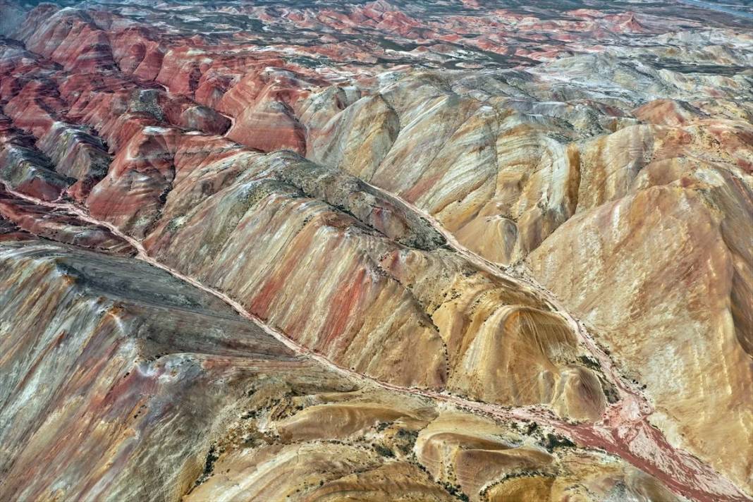 Iğdır'daki Gökkuşağı Tepeleri'nde ilkbahar güzelliği 11