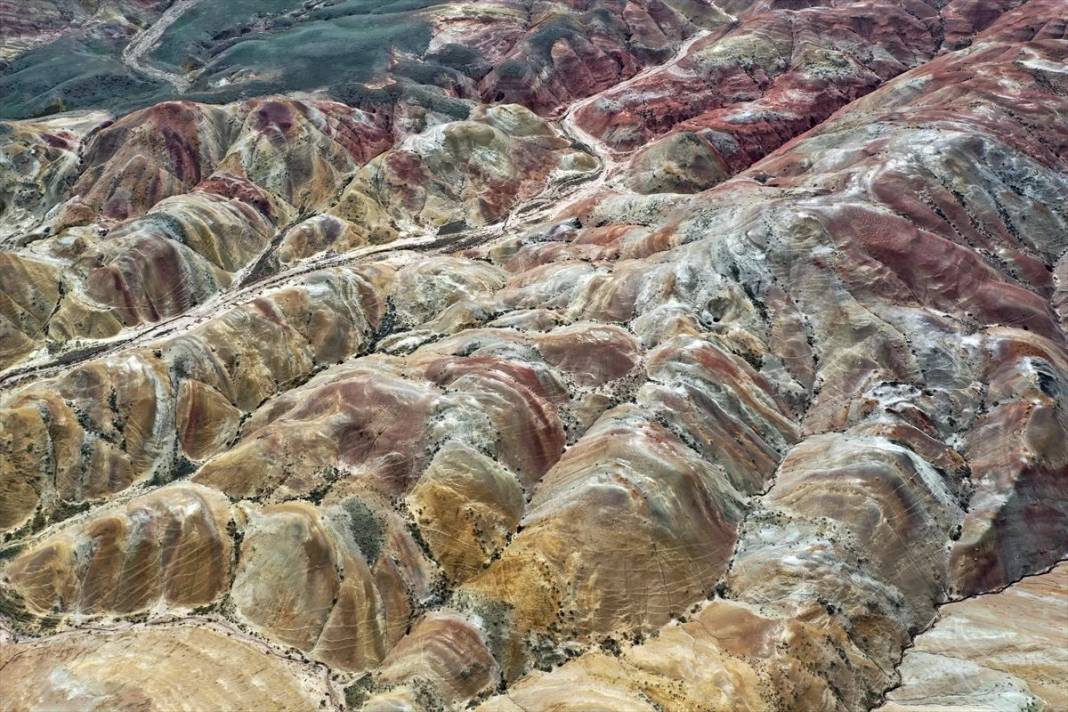 Iğdır'daki Gökkuşağı Tepeleri'nde ilkbahar güzelliği 6