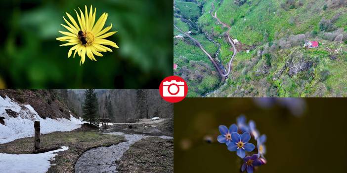 Düzce'nin yaylalarında iki mevsim bir arada