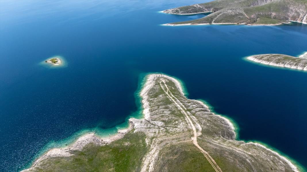 Maldivler değil Adıyaman: Rahmet yağdırıldı kartpostallık görüntüler oluştu 5