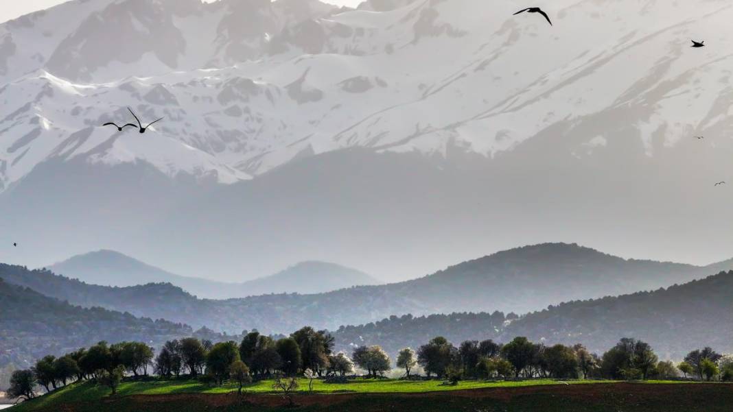 Beyşehir'de bir yanda kış, bir yanda bahar 3