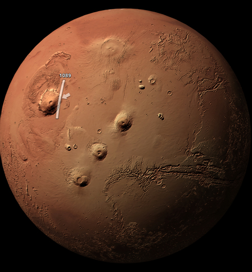 Kainatın en büyük volkanik dağı 11