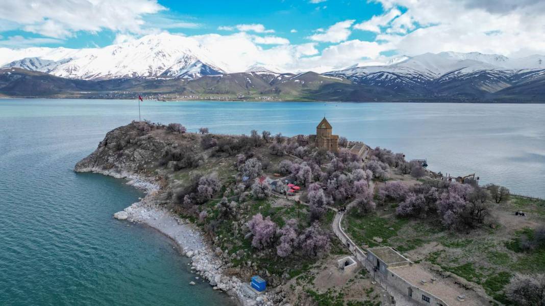 Bir yanda kar, bir yanda çiçek: Akdamar 9