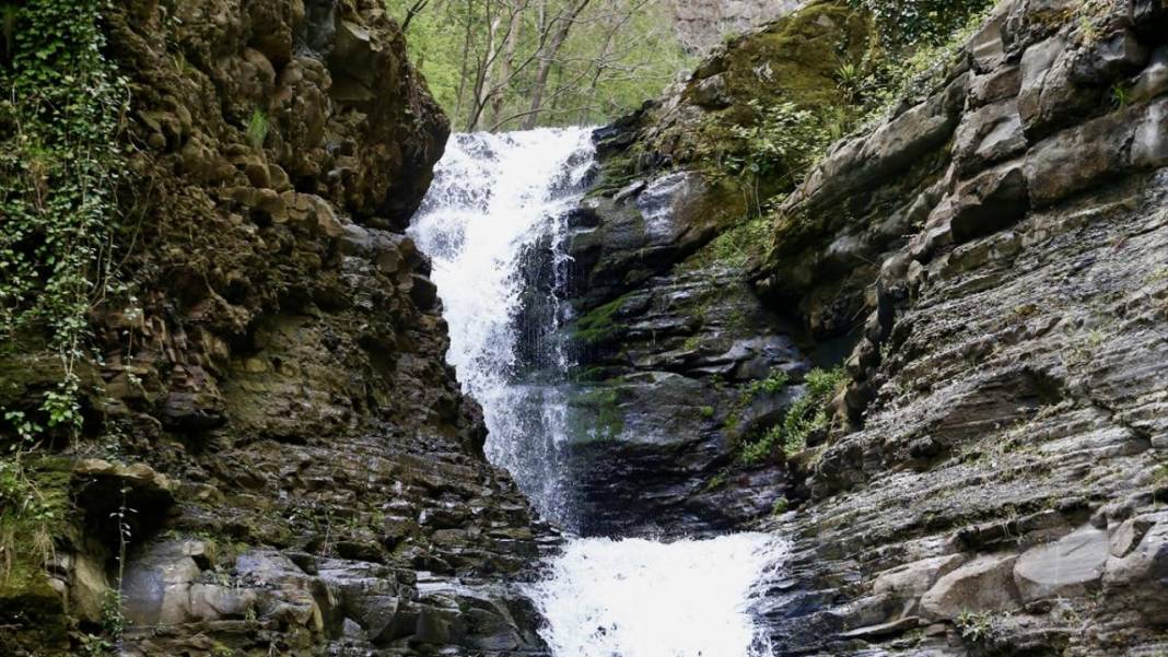 Kabaceviz Şelaleleri baharla yeşil örtüsüne kavuştu 3