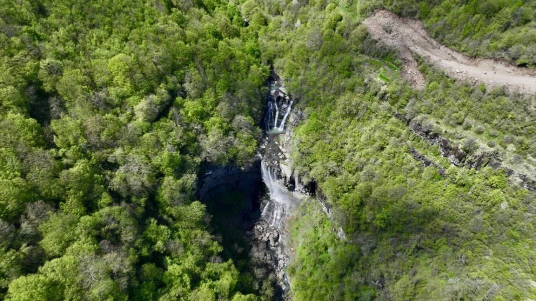 Kabaceviz Şelaleleri baharla yeşil örtüsüne kavuştu 7