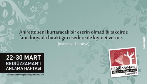 Gaziantep Bediüzzaman'ı Anlama ve Anma Platformu 14