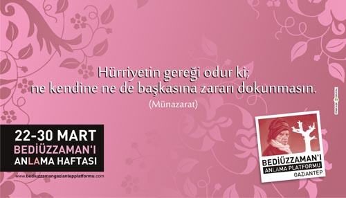Gaziantep Bediüzzaman'ı Anlama ve Anma Platformu 15