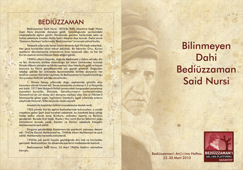 Gaziantep Bediüzzaman'ı Anlama ve Anma Platformu 2