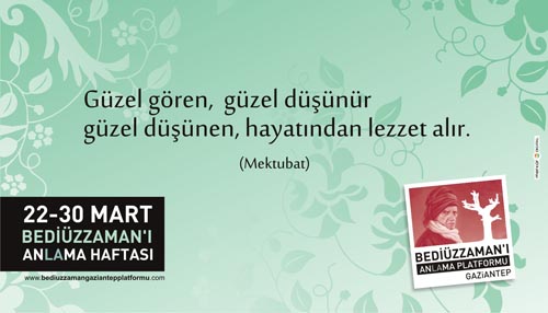 Gaziantep Bediüzzaman'ı Anlama ve Anma Platformu 8