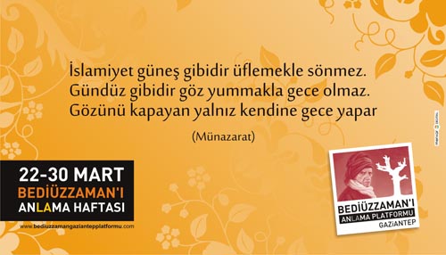 Gaziantep Bediüzzaman'ı Anlama ve Anma Platformu 9