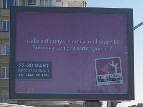 Gaziantep Bilboardlarında Risale-i Nur 11