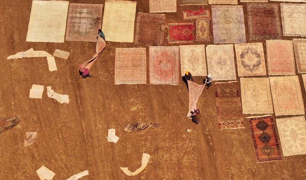 Antalya'da buğday tarlaları 'halı tarlaları'na dönüştü 8