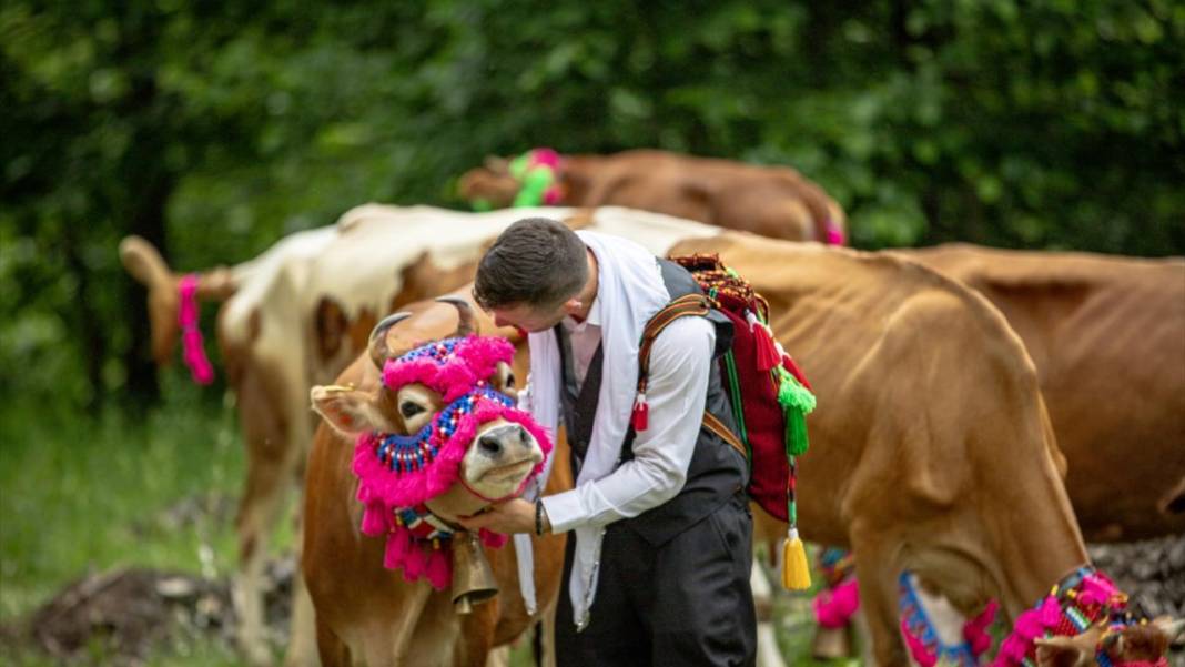 Doğu Karadeniz'de yayla göçü renkli görüntülere sahne oldu 6