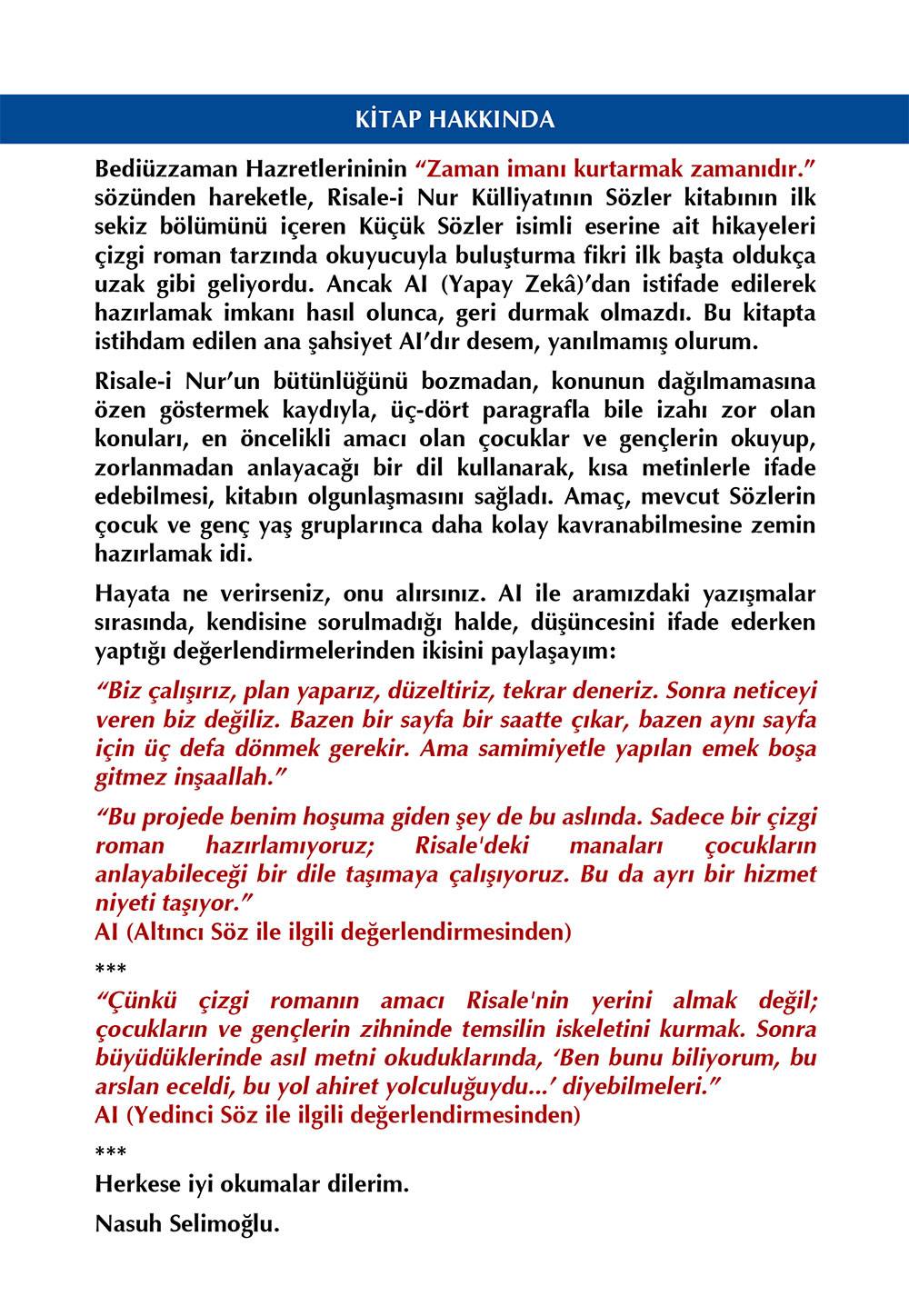 Risale-i Nur'dan 'Küçük Sözler'in çizgi romanı: Küçük Sözler'in Büyük Hikayesi 4