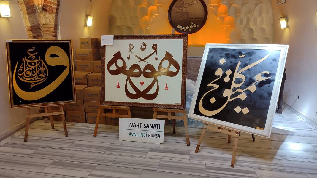 Naht sanatçısı Avni İnci'nin, 'Naht ve Tesbih Sergisi' ziyarete açıldı 3