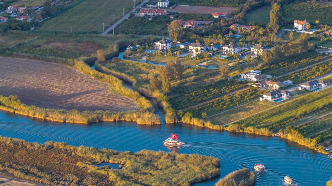 Dalyan'ın güzellikleri havadan görüntülendi 11