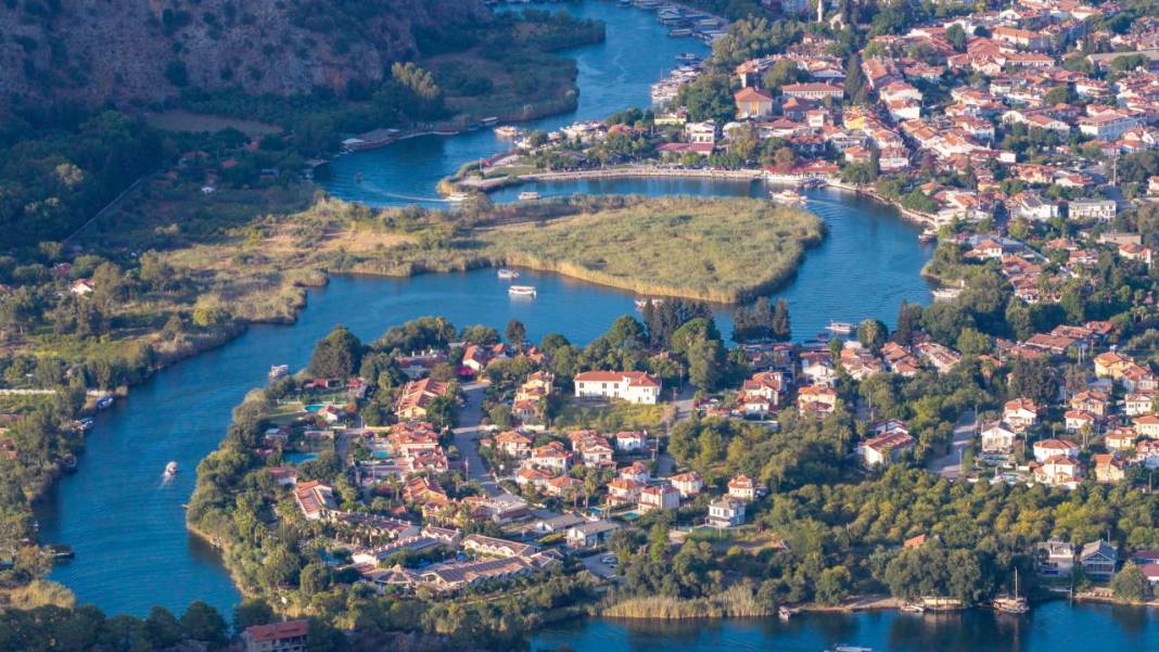 Dalyan'ın güzellikleri havadan görüntülendi 6