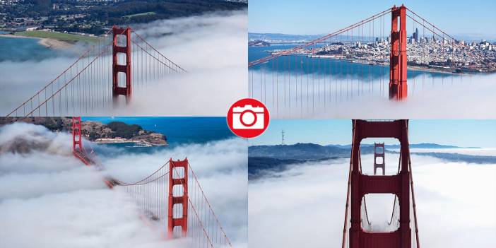 Golden Gate Köprüsü sisle kaplandı