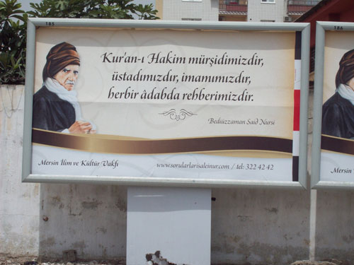 Risale-i Nur Mersin bilboardlarında 1