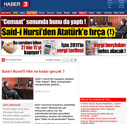 Hür Adam'ı medya böyle gördü 12