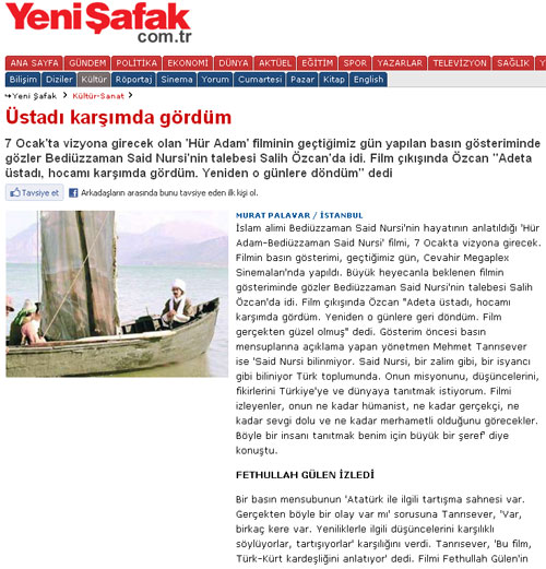Hür Adam'ı medya böyle gördü 7