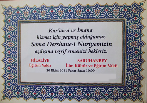 Soma yeni Nur dersanesi açıldı 1