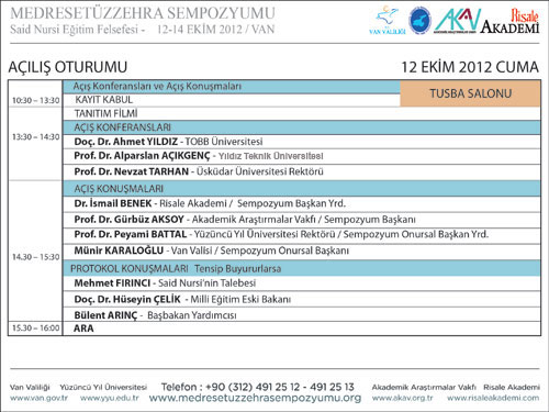 İşte Medresetüzzehra Sempozyumu'nun programı 2