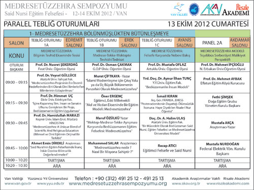 İşte Medresetüzzehra Sempozyumu'nun programı 4