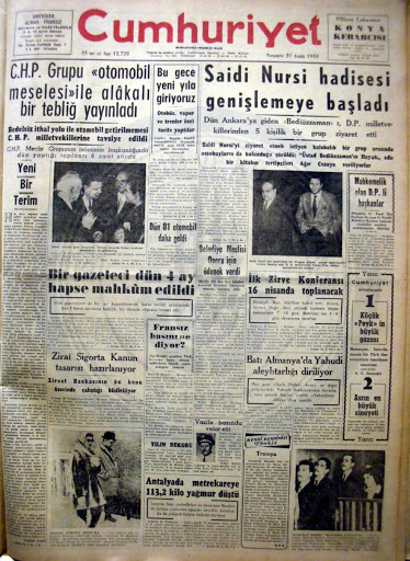 Said Nursi manşetlerin takibindeydi 18