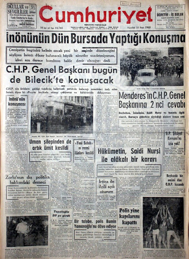 Said Nursi manşetlerin takibindeydi 35