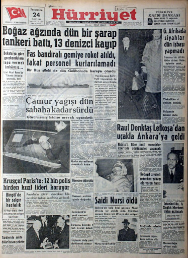 Said Nursi manşetlerin takibindeydi 40