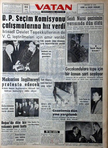 Said Nursi manşetlerin takibindeydi 42