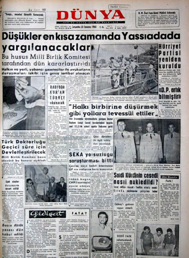 Said Nursi manşetlerin takibindeydi 45