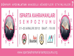 Isparta Kahramanları Sempozyumu Programı