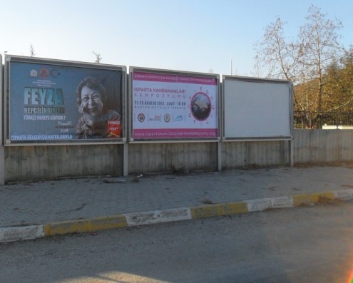 Isparta Kahramanları Sempozyumu bilboardlarda 6
